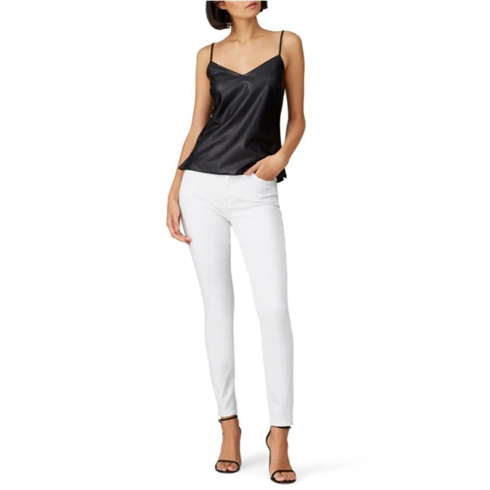 7FAMK White The High Waist Ankle Skinny Jeans Size 32 7 For All Mankind